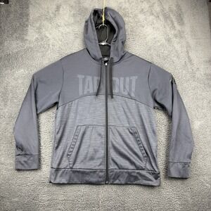 TapOut Hoodie Men L Drawstring Fleece Lined Jiu Jitsu MMA Fight Grapple Train